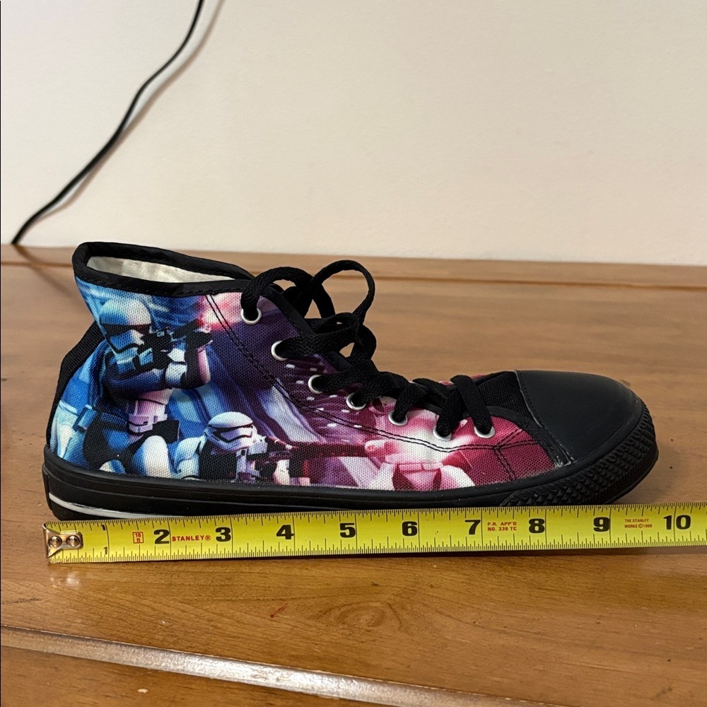Star Wars Storm Troopers Canvas High-Top Sneakers Size 9 - Picture 14 of 14